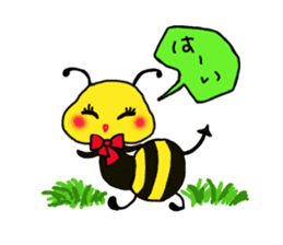 Easy to use honorific of bees Rin-chan sticker #8754059