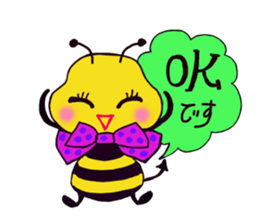 Easy to use honorific of bees Rin-chan sticker #8754067