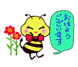 Easy to use honorific of bees Rin-chan sticker #8754068