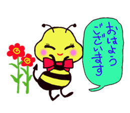 Easy to use honorific of bees Rin-chan sticker #8754068