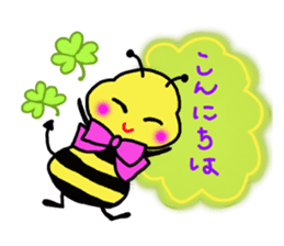 Easy to use honorific of bees Rin-chan sticker #8754073