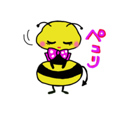 Easy to use honorific of bees Rin-chan sticker #8754081