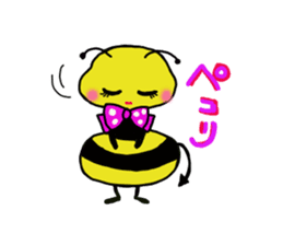 Easy to use honorific of bees Rin-chan sticker #8754081