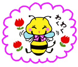 Easy to use honorific of bees Rin-chan sticker #8754085