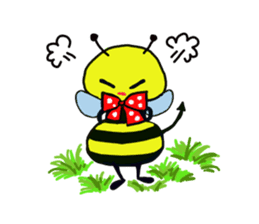 Easy to use honorific of bees Rin-chan sticker #8754097