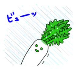 Japanese white radish 5 sticker #8756269