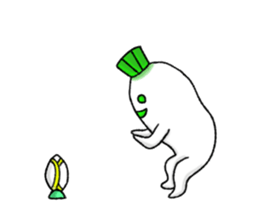 Japanese white radish 5 sticker #8756276