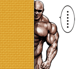 Muscle macho sticker 5 sticker #8756307