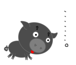 Curry loves black pig of Chelsea sticker #8757545