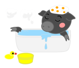 Curry loves black pig of Chelsea sticker #8757550