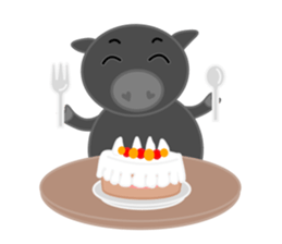 Curry loves black pig of Chelsea sticker #8757551