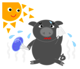 Curry loves black pig of Chelsea sticker #8757552