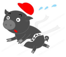 Curry loves black pig of Chelsea sticker #8757553