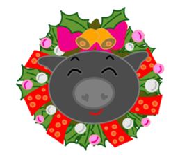 Curry loves black pig of Chelsea sticker #8757554