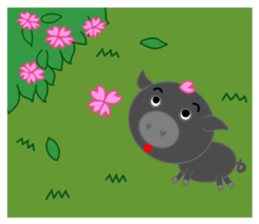 Curry loves black pig of Chelsea sticker #8757558