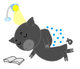 Curry loves black pig of Chelsea sticker #8757560