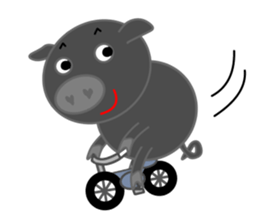 Curry loves black pig of Chelsea sticker #8757563