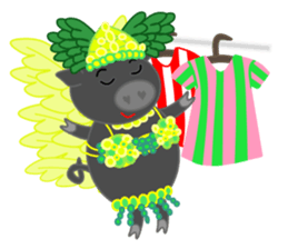 Curry loves black pig of Chelsea sticker #8757569