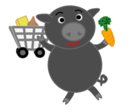 Curry loves black pig of Chelsea sticker #8757574