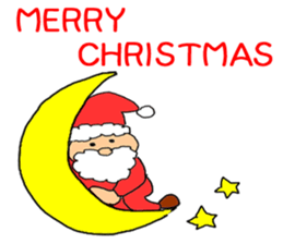 Merry Christmas nice night sticker #8758026