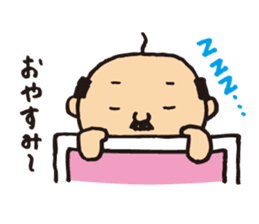 Lovely old man stamp sticker #8758143