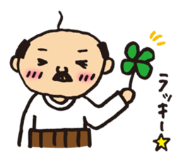 Lovely old man stamp sticker #8758157