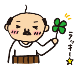 Lovely old man stamp sticker #8758157