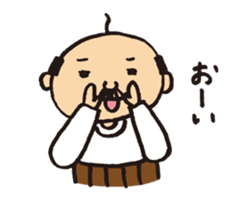 Lovely old man stamp sticker #8758162