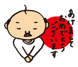 Lovely old man stamp sticker #8758166