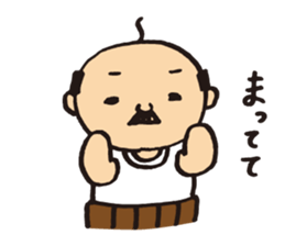 Lovely old man stamp sticker #8758169