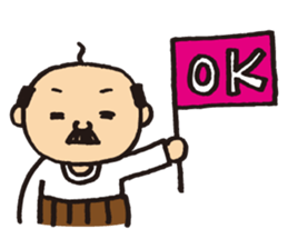 Lovely old man stamp sticker #8758171