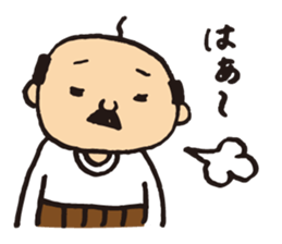 Lovely old man stamp sticker #8758172