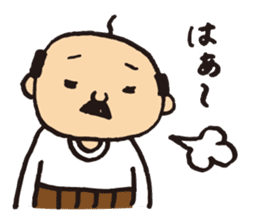 Lovely old man stamp sticker #8758172