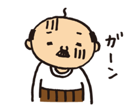 Lovely old man stamp sticker #8758173