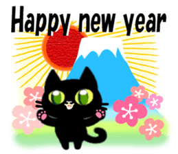 With cats, annual events. sticker #8758302