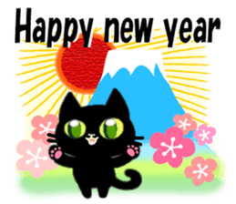 With cats, annual events. sticker #8758302
