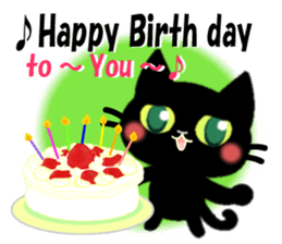 With cats, annual events. sticker #8758313