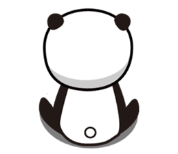 Upward Panda sticker #8758791