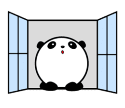 Upward Panda sticker #8758799