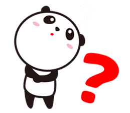 Upward Panda sticker #8758805