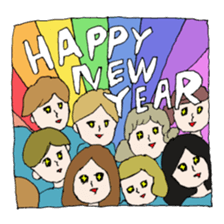 Nostalgic people ! winter ver. sticker #8759086