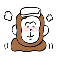 Monkey in Winter sticker #8759198