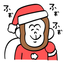 Monkey in Winter sticker #8759202
