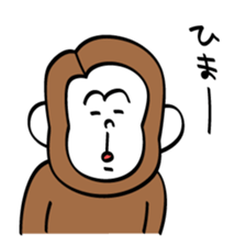 Monkey in Winter sticker #8759215
