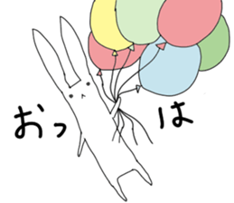 Rabbit evryday sticker #8759341