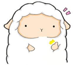 The lamb who like cotton candy sticker #8759778