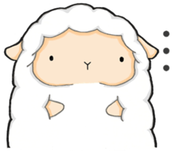 The lamb who like cotton candy sticker #8759779