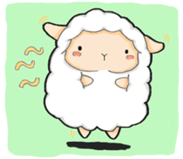 The lamb who like cotton candy sticker #8759781