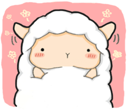 The lamb who like cotton candy sticker #8759783