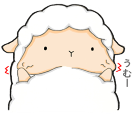 The lamb who like cotton candy sticker #8759787